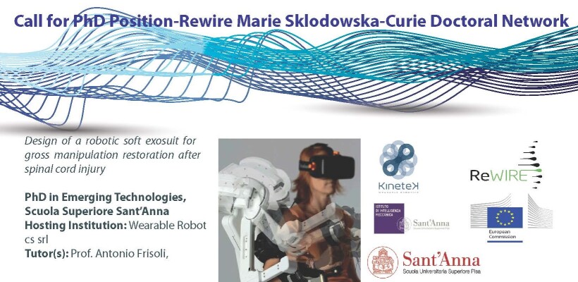 Job Posting for Marie Sklodowska-Curie Doctoral Network ReWIRE Technology-driven combinatorial therapy to rewire the spinal cord after injury